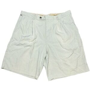 Tommy Bahama‎ Havana Herringbone Shorts Sz 36 Ivory Silk Blend